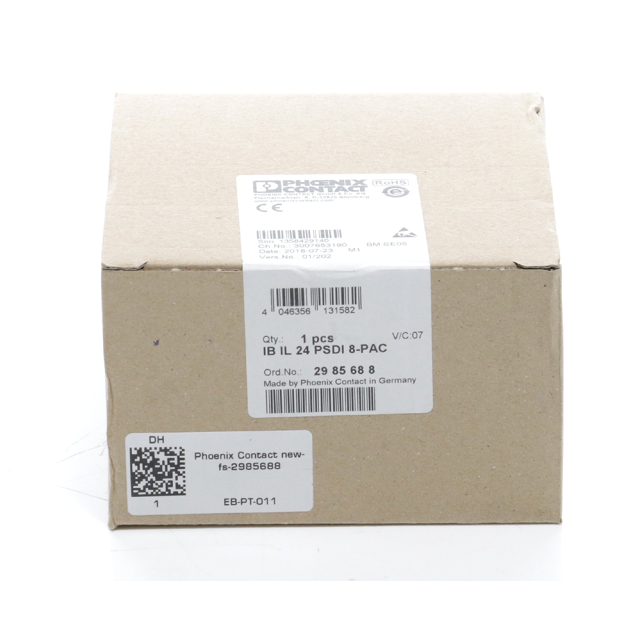 Sicherheitsmodul IB IL 24 PSDI 8-PAC Neu OVP